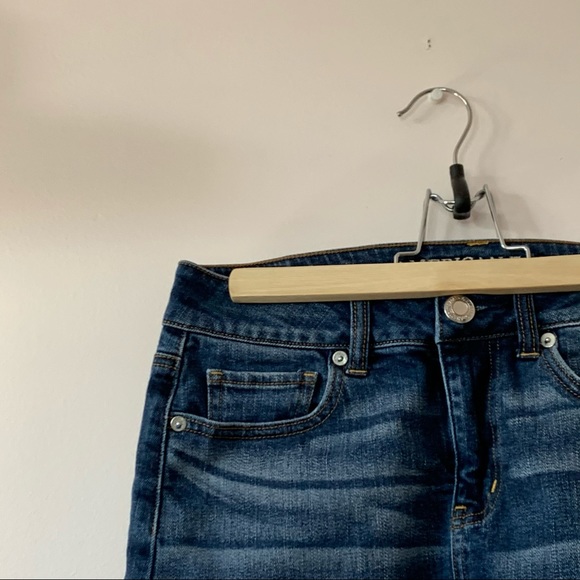 2 for $20 American eagle | denim mini skirt size 4 - Picture 3 of 10